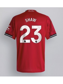Manchester United Luke Shaw #23 Replika Hemmakläder 2025-26 Kortärmad